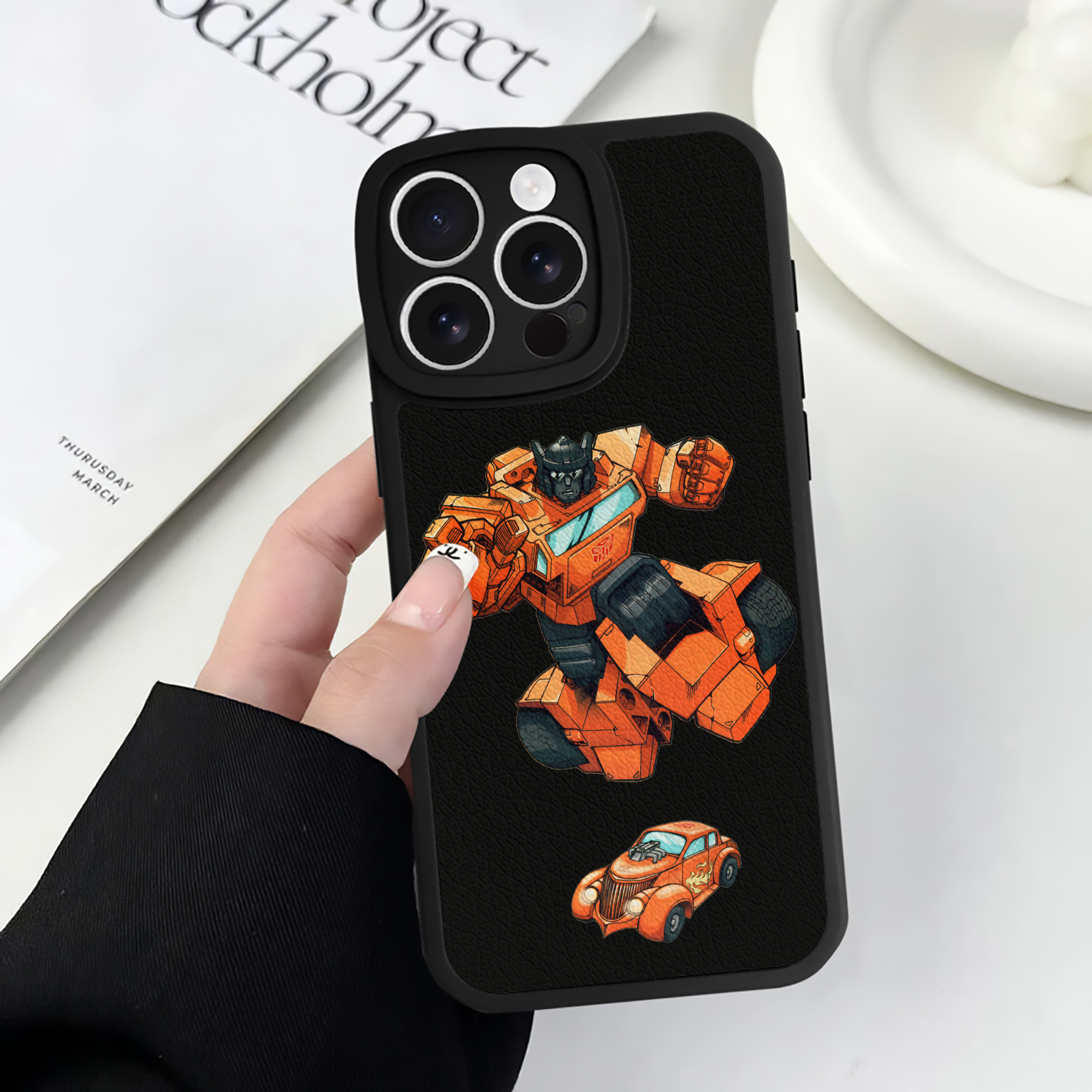 （画像用）  【iPhone 16シリーズ対応】シリコンスマホケース（レザー調） 材質：シリコン